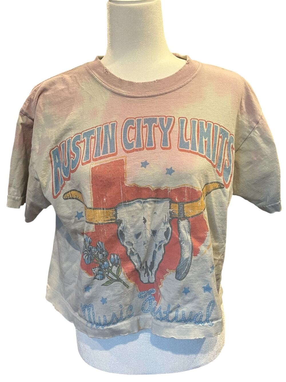 Austin City Limits Shirt ACL Tie Dye Shirt M Distressed Texas Festival USA Made